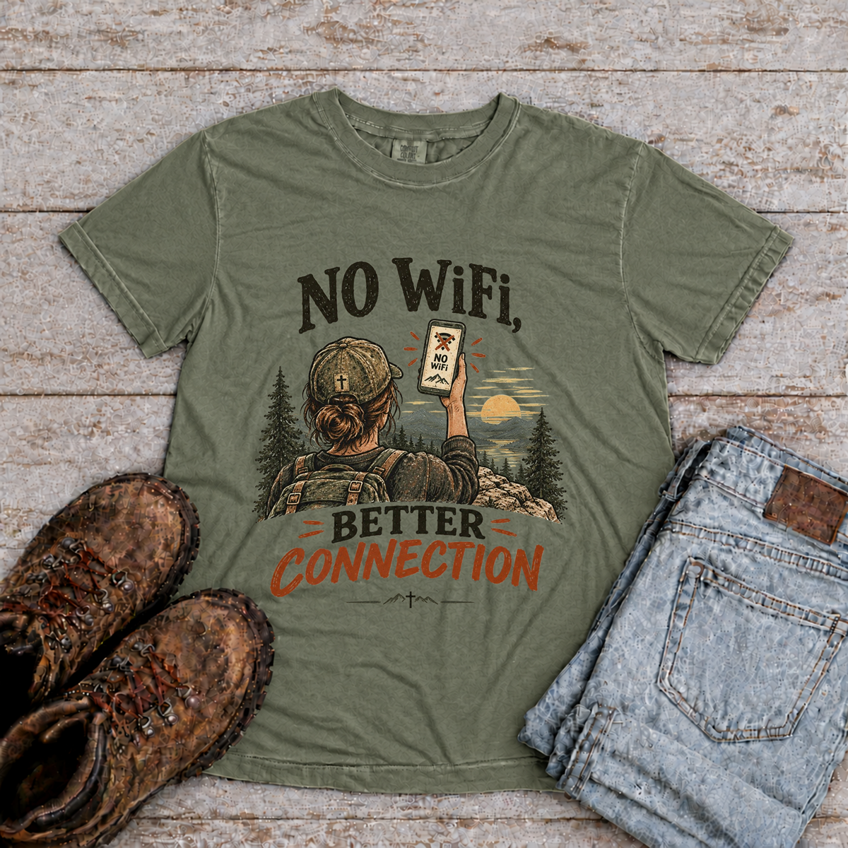 Copy of "No WiFi" Christian T-Shirt