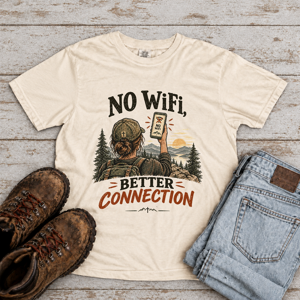 Copy of "No WiFi" Christian T-Shirt
