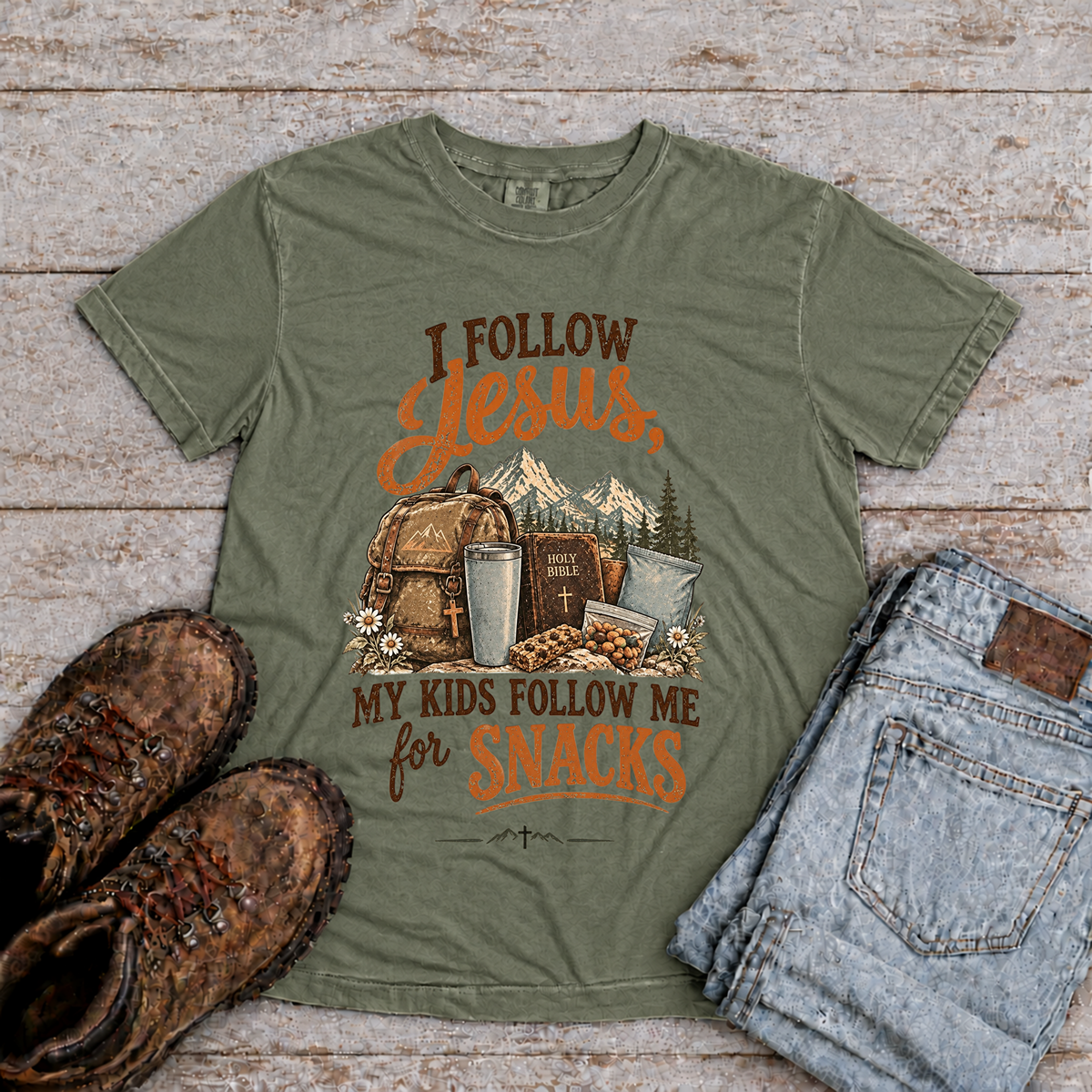 "My Kids follow me for Snacks" T-Shirt