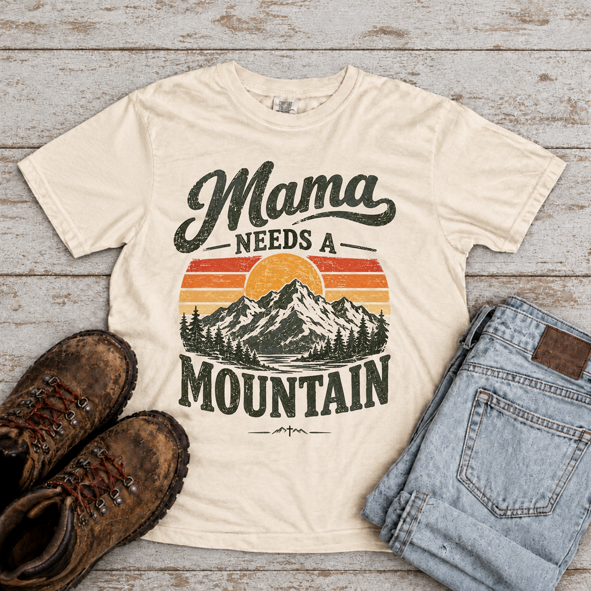 Copy of "Mama needs a Mountain" Christian T-Shirt