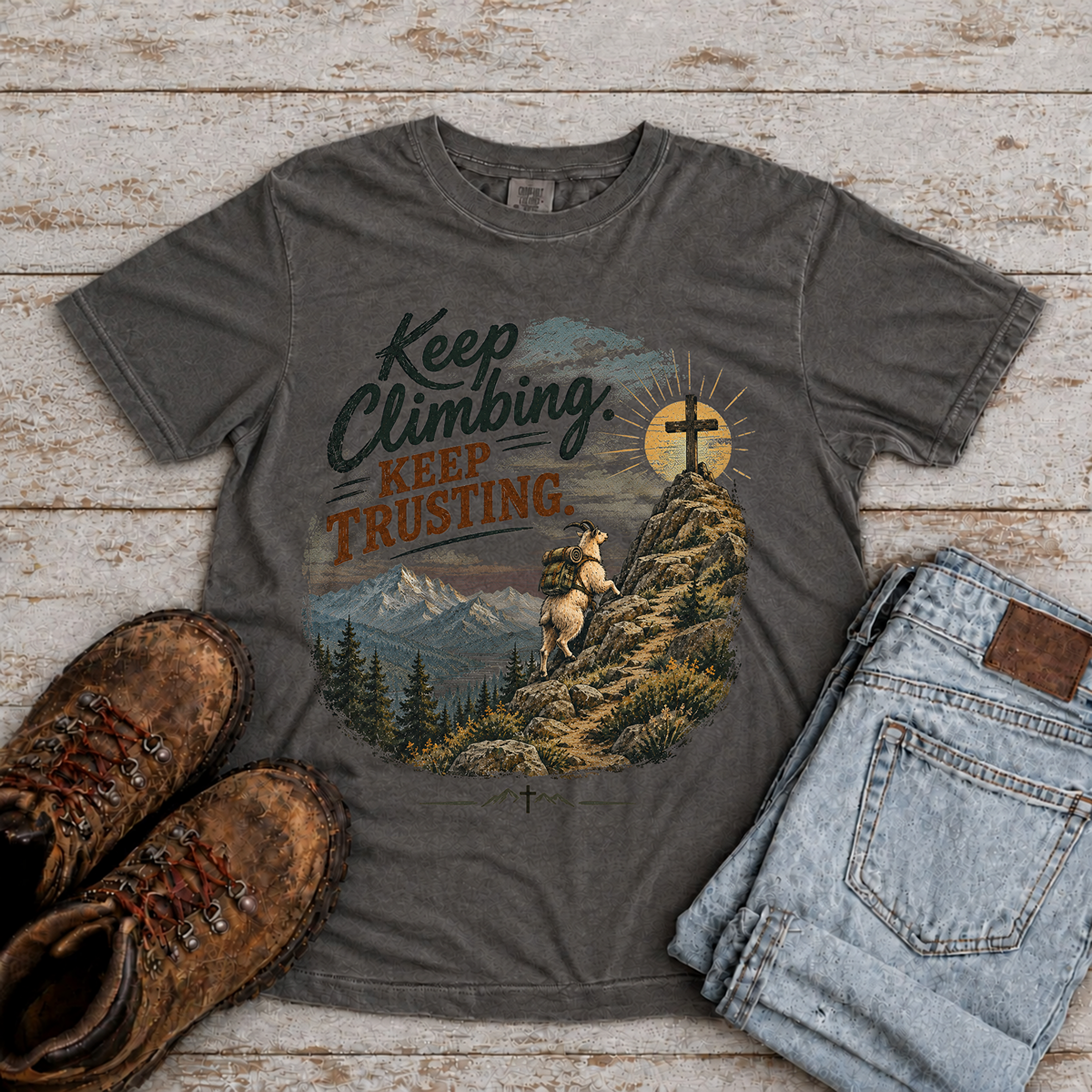 Keep Climbing. Keep Trusting. T-Shirt