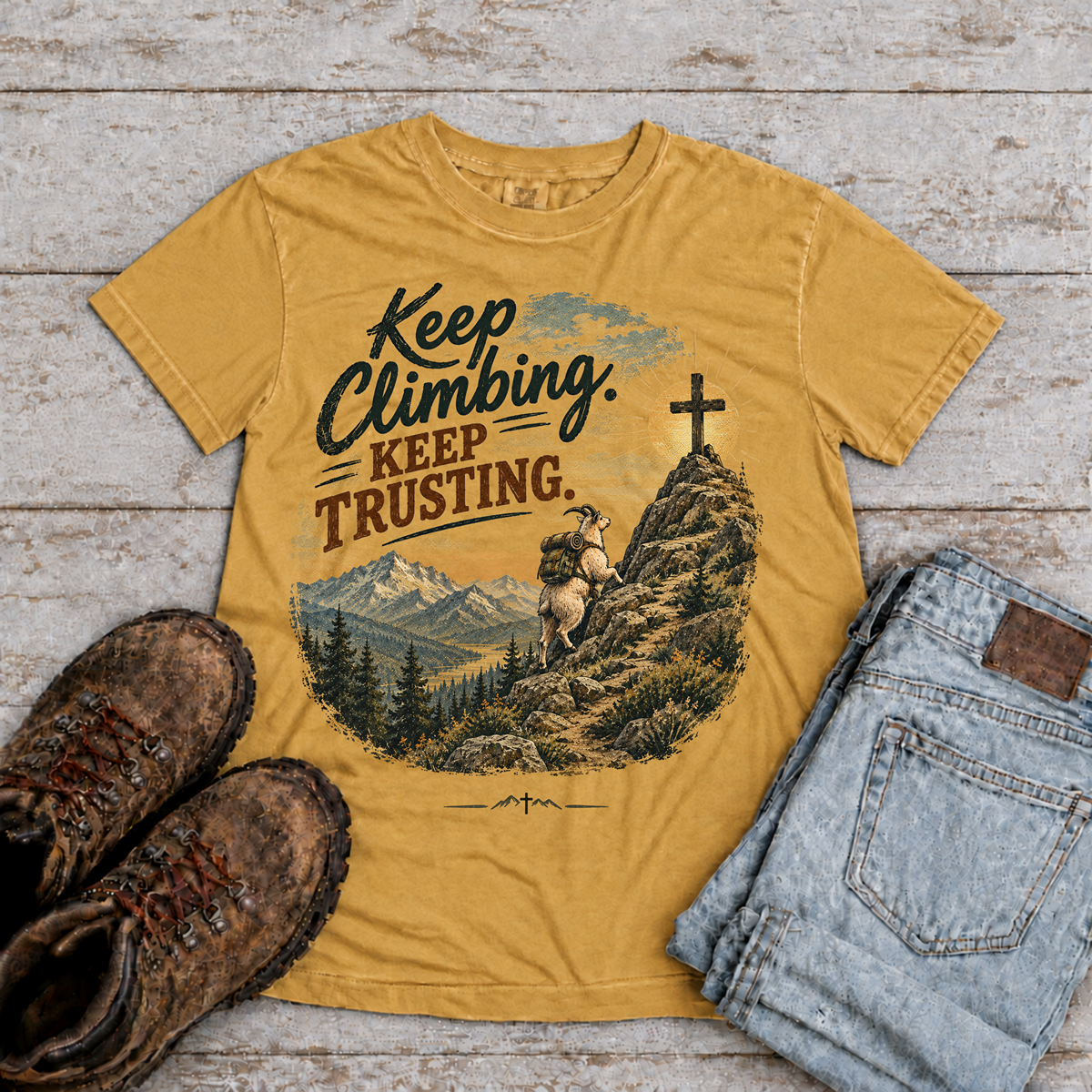 Keep Climbing. Keep Trusting. T-Shirt
