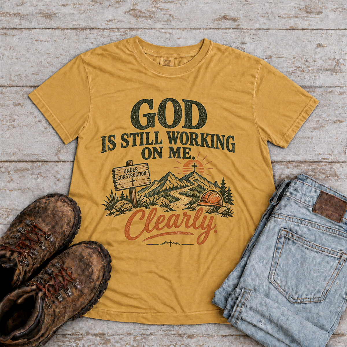 "God is still working" T-Shirt