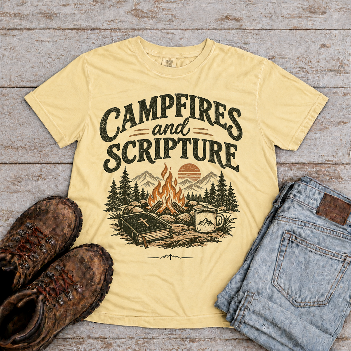 "Campfires & Scripture" T-Shirt