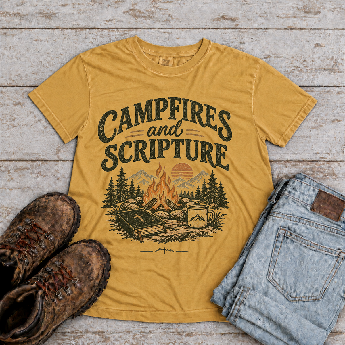 "Campfires & Scripture" T-Shirt
