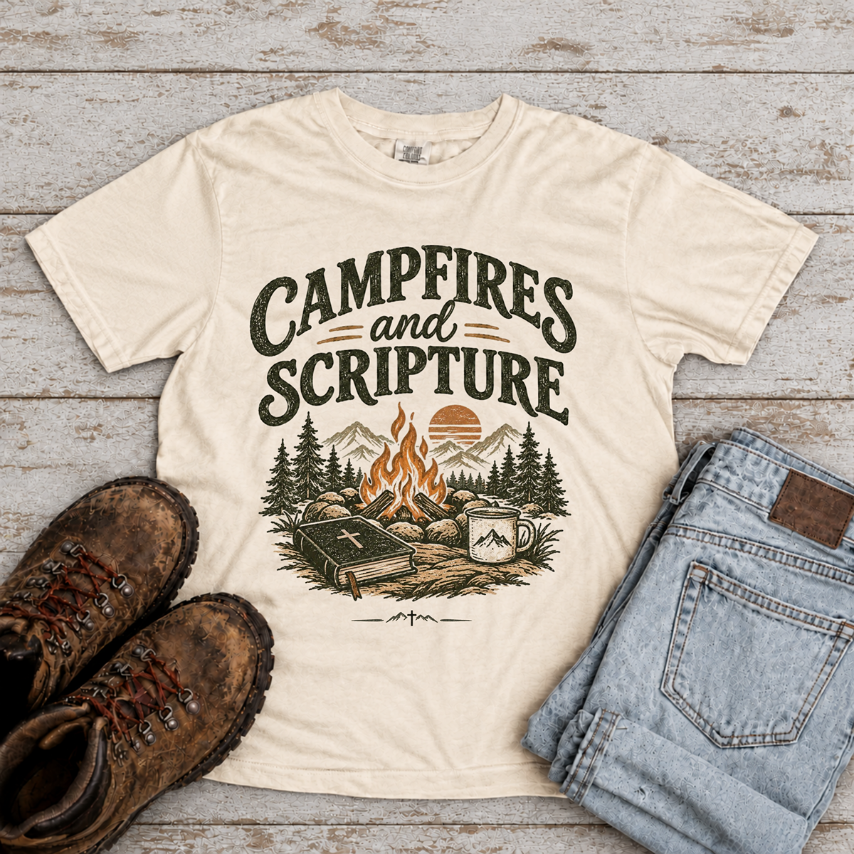 "Campfires & Scripture" T-Shirt